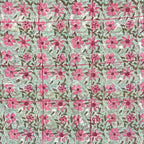 Pink Flowers with Green Boarder Rallie