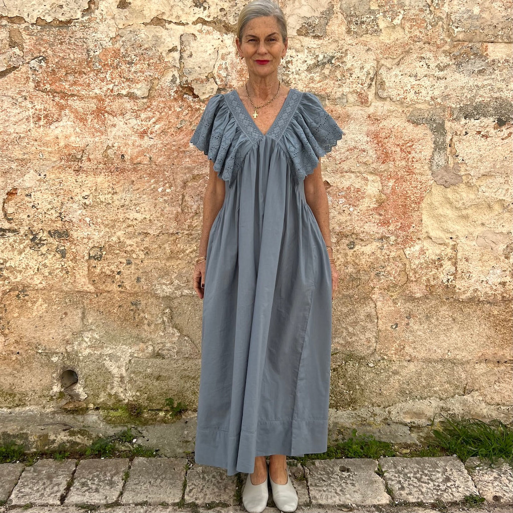 Faune Camelia Dress Cornflower Blue