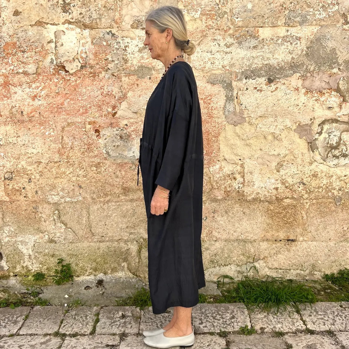 Runaway Bicycle Big Silk Dress