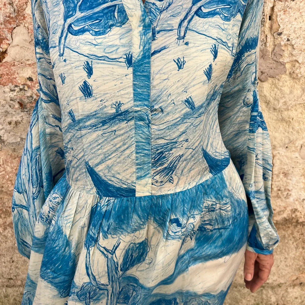 Antonella Silk Oversized Dress by Runaway Bicycle for