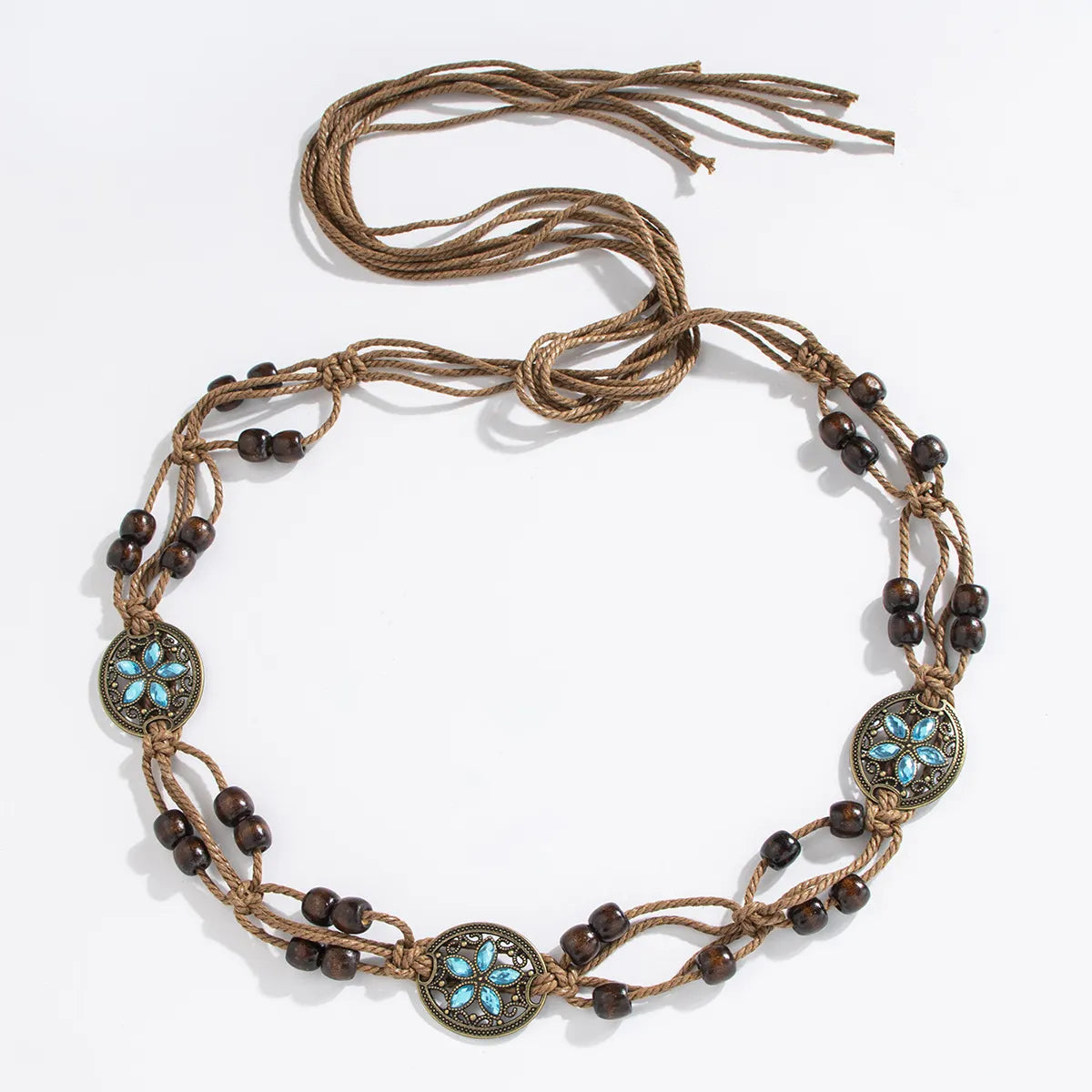 Ladies Bohemian Butterfly Hand-woven Ethnic Style Leisure Holiday Waist Rope