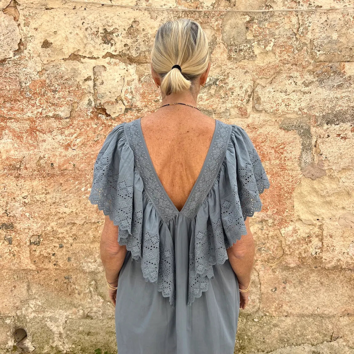 Faune Camelia Dress Cornflower Blue