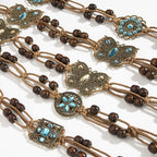 Ladies Bohemian Butterfly Hand-woven Ethnic Style Leisure Holiday Waist Rope