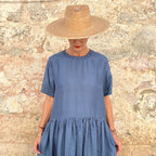 Runaway Bicycle Amber Embroidered Silk Dress