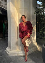 Estelle Dress - Cherry