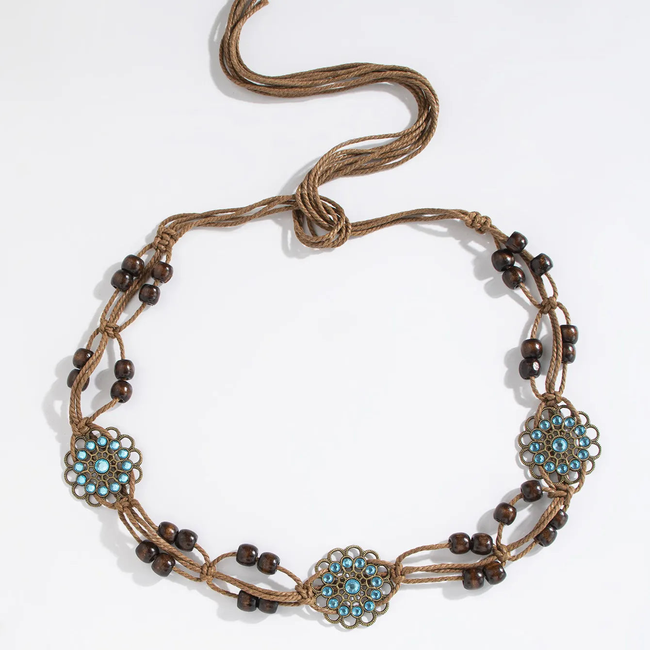 Ladies Bohemian Butterfly Hand-woven Ethnic Style Leisure Holiday Waist Rope