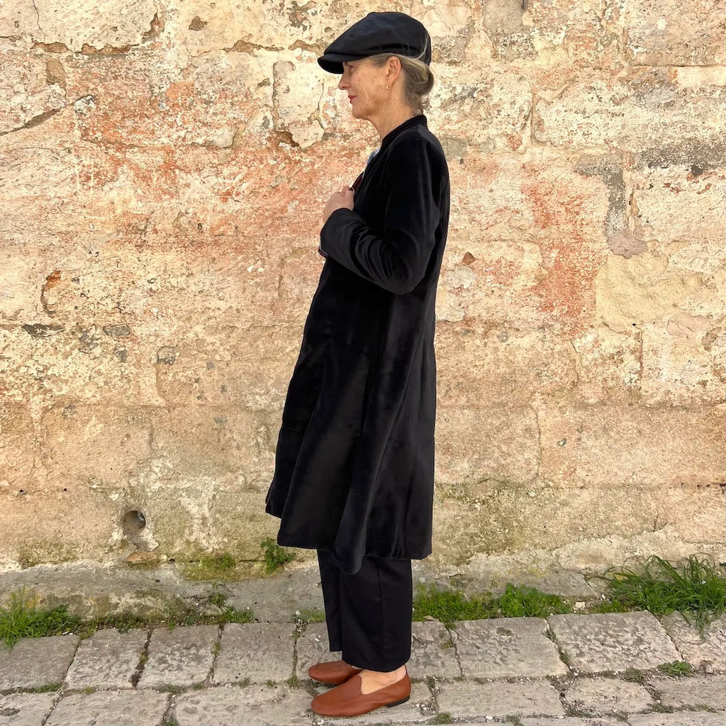 The Tulsi Velvet Riding Coat