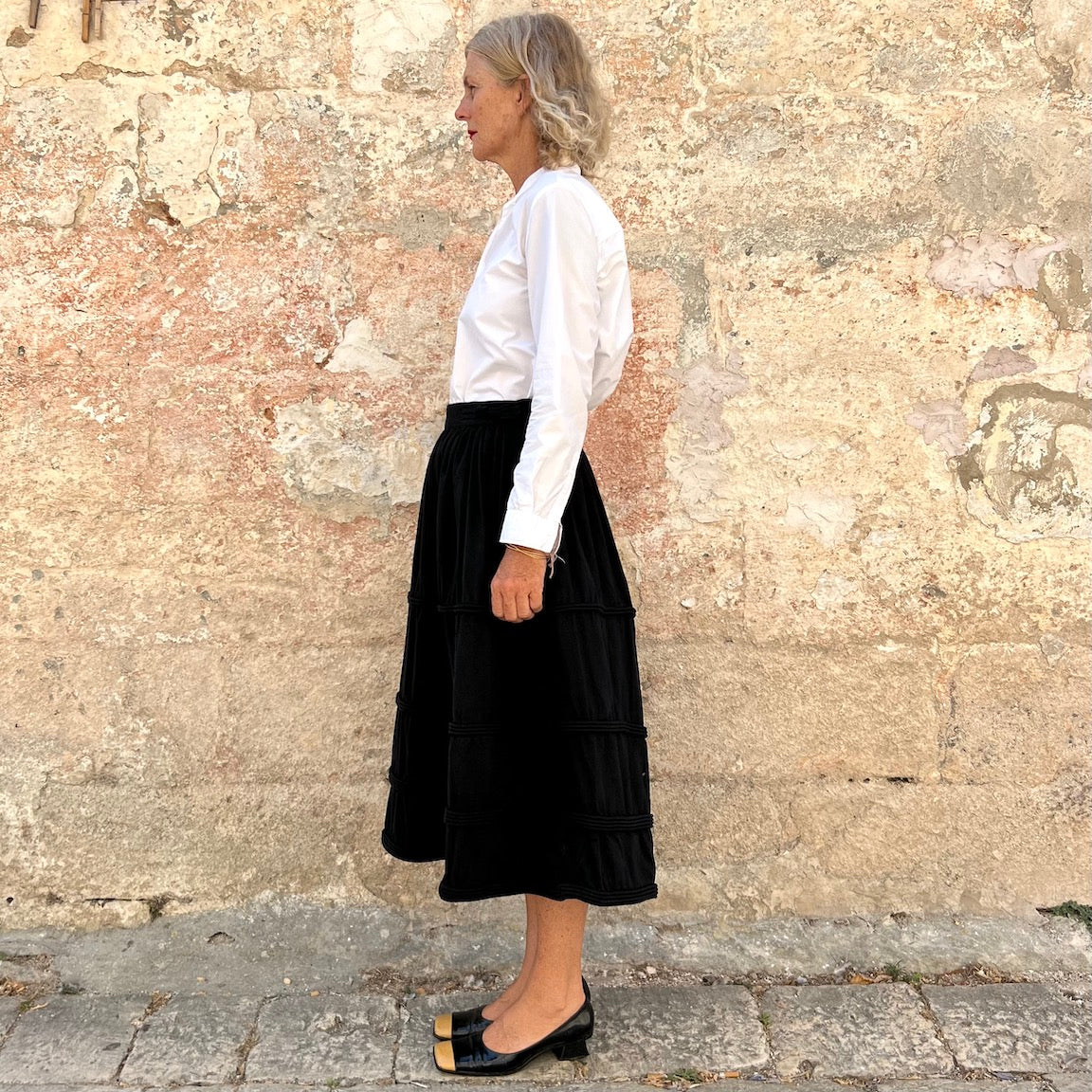 Runaway Bicycle Cotton Corded Skirt