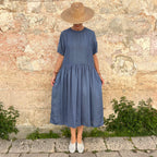 Runaway Bicycle Amber Embroidered Silk Dress