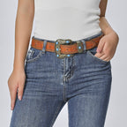 Western-Inspired Embellished Belt For Women - Perfect For Casual And Festive Outfits