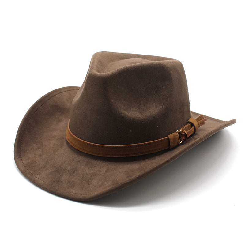 Unisex Western Cowboy Outdoor Wool Suede Hat