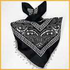 Women's Vintage Stylish Paisley Bandanas With Tassel Edges - Perfect For Spring And Fall