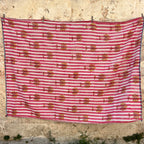 Yellow Palms with Red Stripes
