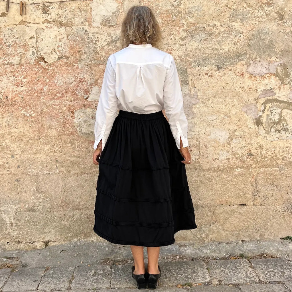 Runaway Bicycle Cotton Corded Skirt