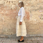 Runaway Bicycle Cotton Corded Skirt