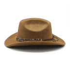 Unisex Vintage Western Cowboy Ethnic Suede Hat