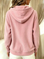 Casual Corduroy Hoodie