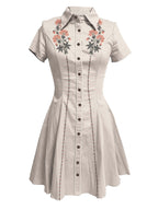 Western Classic Flower - 100% Cotton Dress